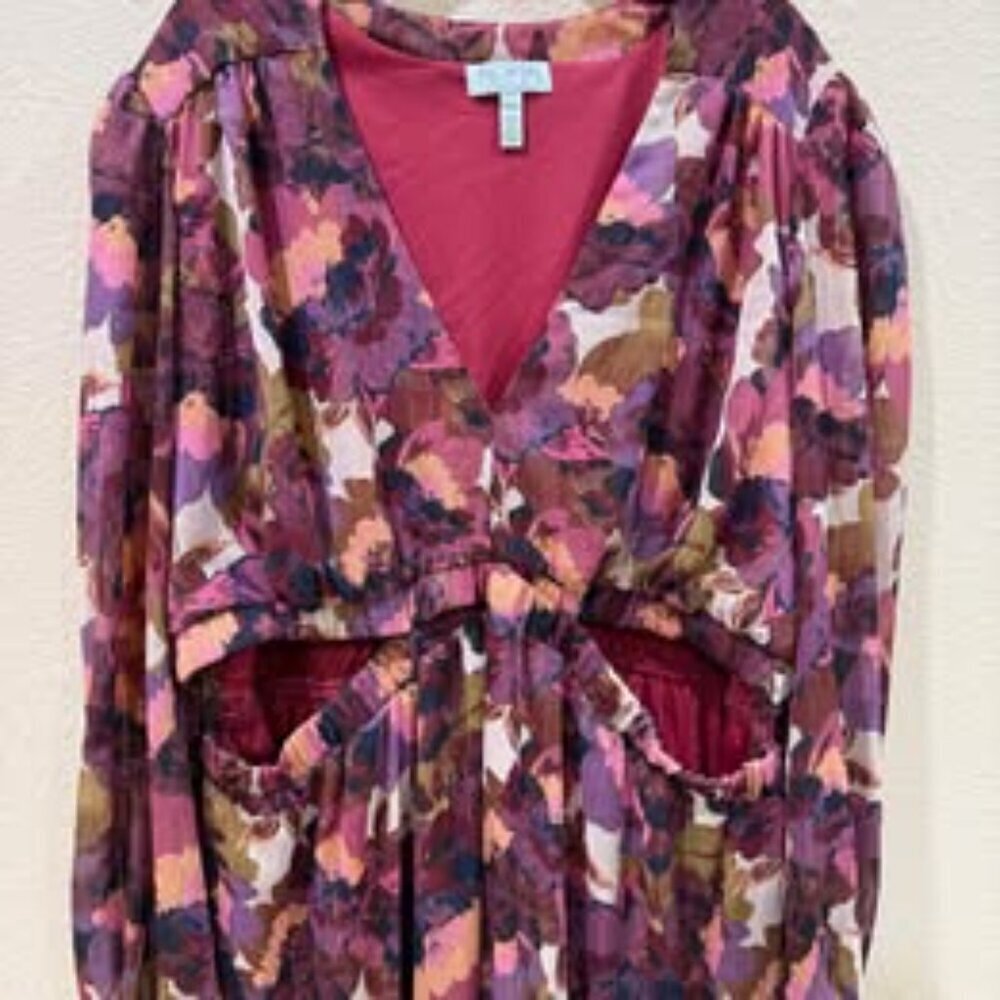 Women's XXXL floral maxi dress NEW - Picture 2 of 2